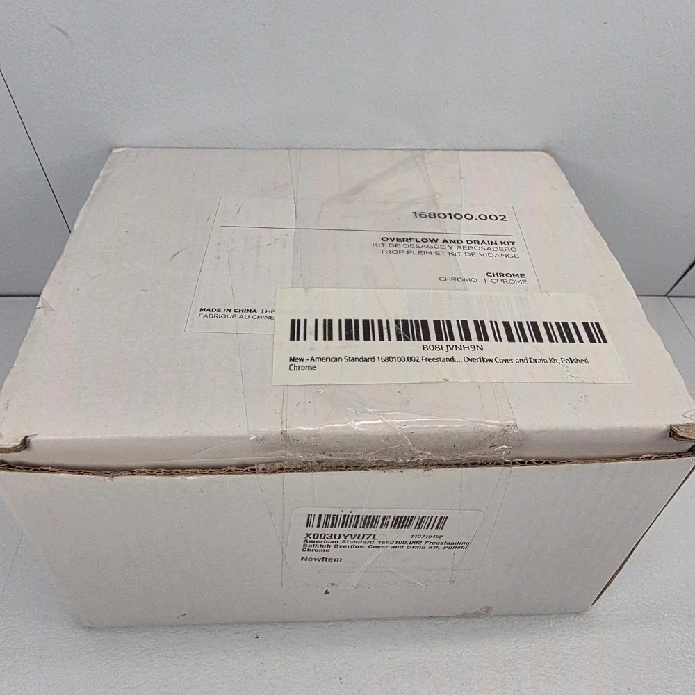 American Standard 1680100002 Freestanding Bathtub Overflow Drain Polished Chrome